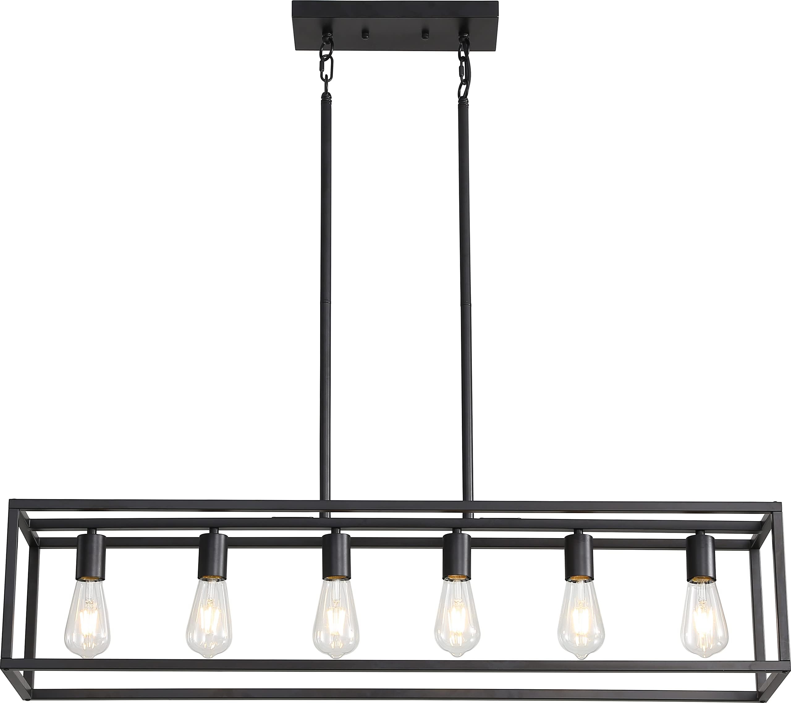 Z ZOSIMIO LIGHT Black Farmhouse Kitchen Island Lighting