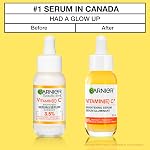 Sérum à la vitamine C Garnier pour le visage, avec 4 % de niacinamide, acide salicylique et Melasyl, sérum éclaircissant, pour tous les types de peau, même sensible, pour une peau terne et fatiguée, 30 ml