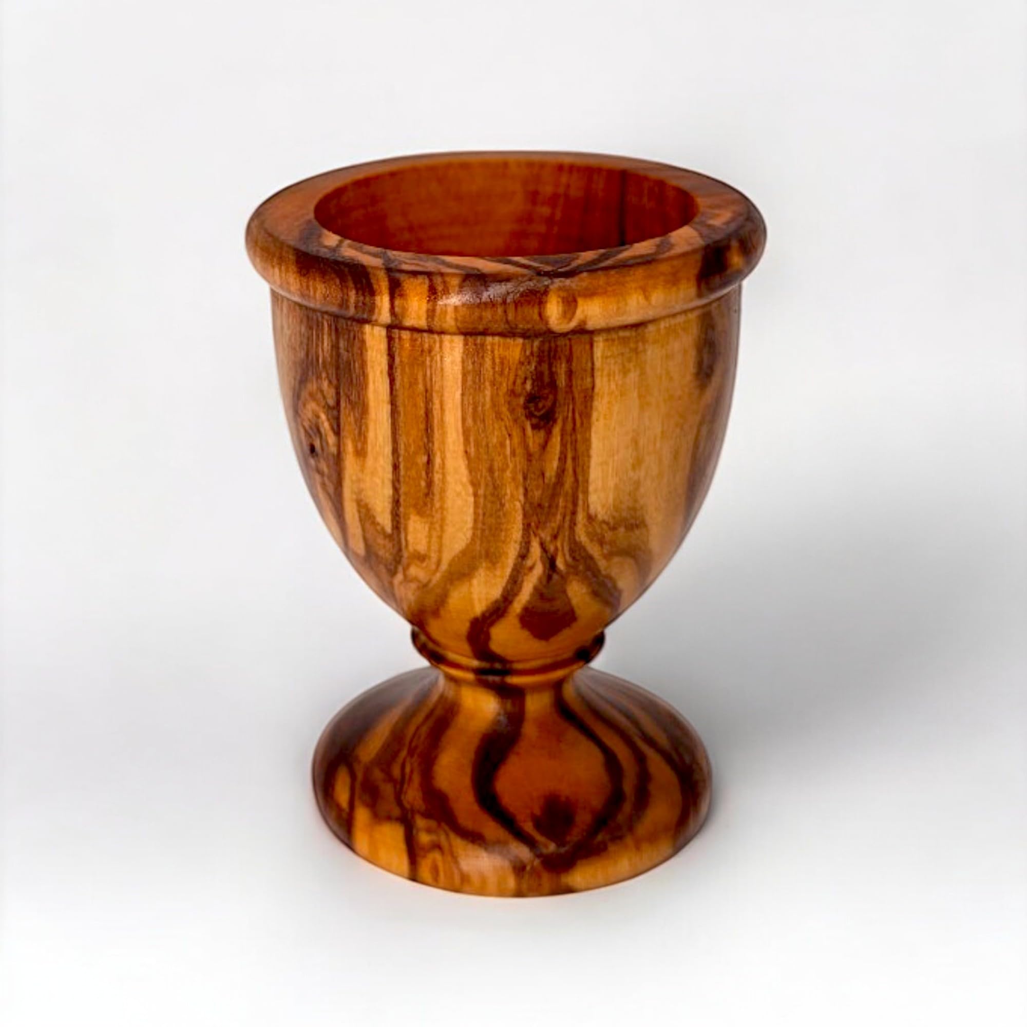 Handcrafted Olive Wood Egg Cup | Elegant Wooden Tableware | Rustic Natural Design for Breakfast and Table Decor | Olive Wood Kitchen Accessory | Perfect for Dining and Gifting