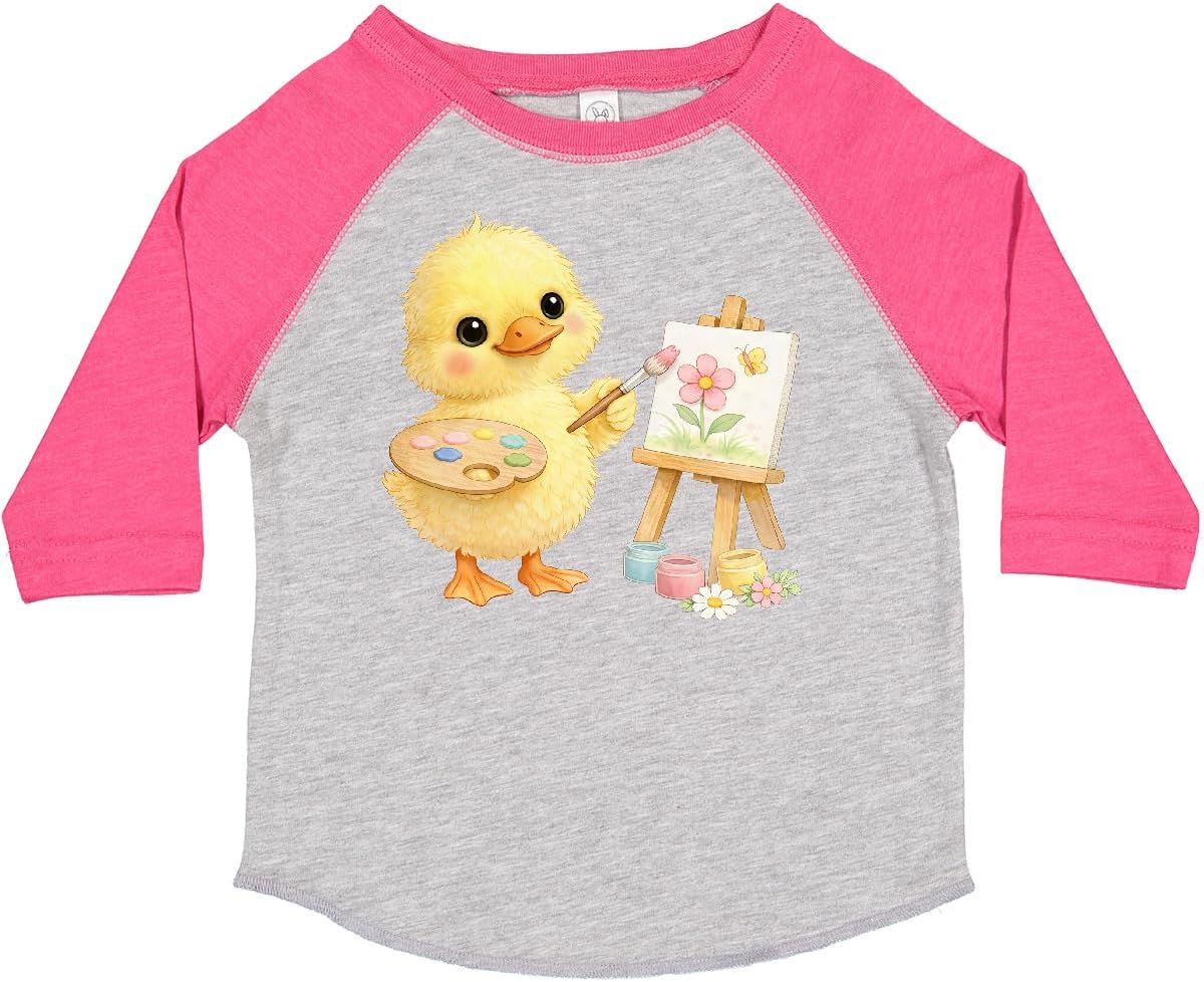 inktastic Duckling Painting a Picture Toddler T-Shirt
