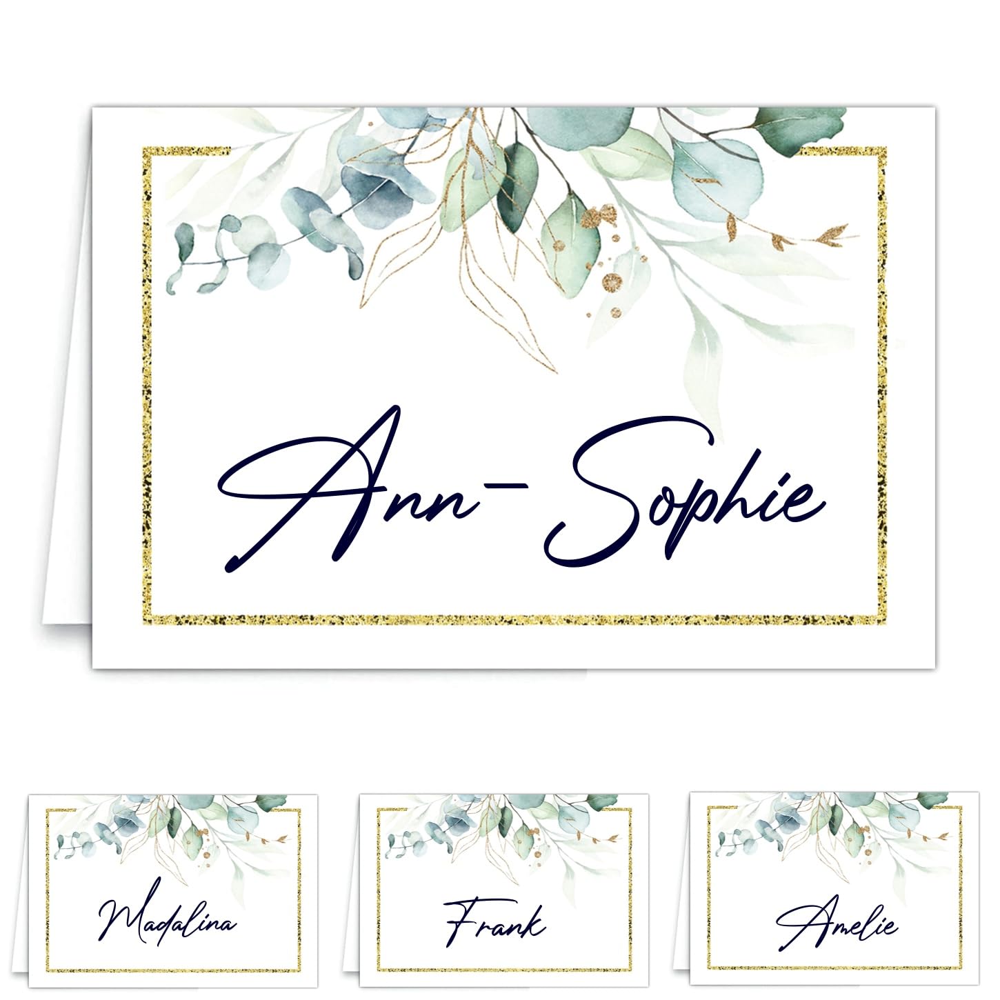 50 Tischkarten Zum Selbst Beschriften | Hochzeit & Geburtstag | Elegantes Design