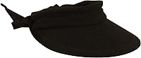 Vista 1 de Scala Sombrero de visera para mujer con ala grande Negro