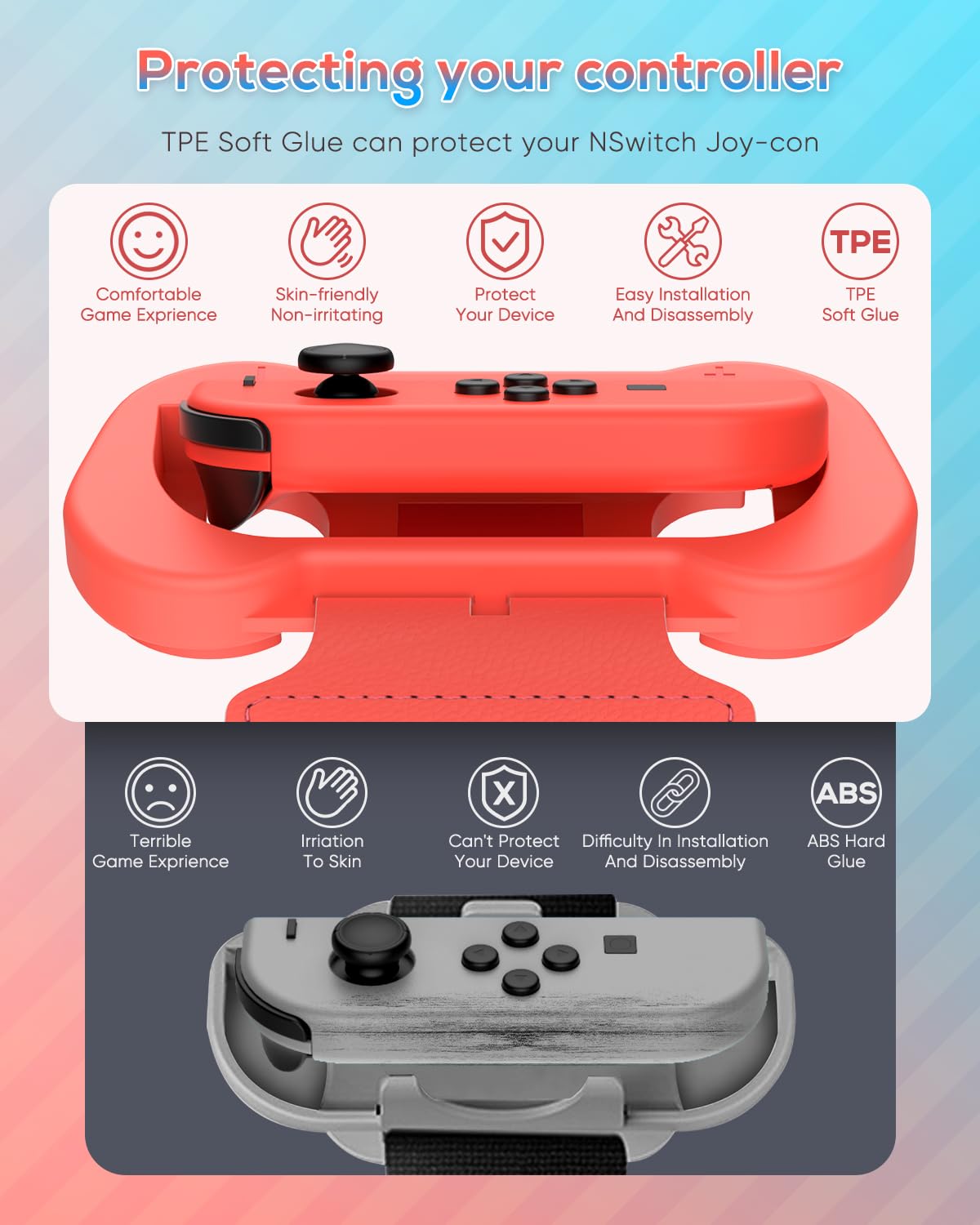 MENEEA Wrist Strap Compatible with Just Dance 2026 2025 2024 2023/for Zumba Burn It Up,Adjustable Wrist Bands for Nintendo Switch & OLED Model for Joy-Cons,Two Size for Adults & Children,2 Pack - Image 2