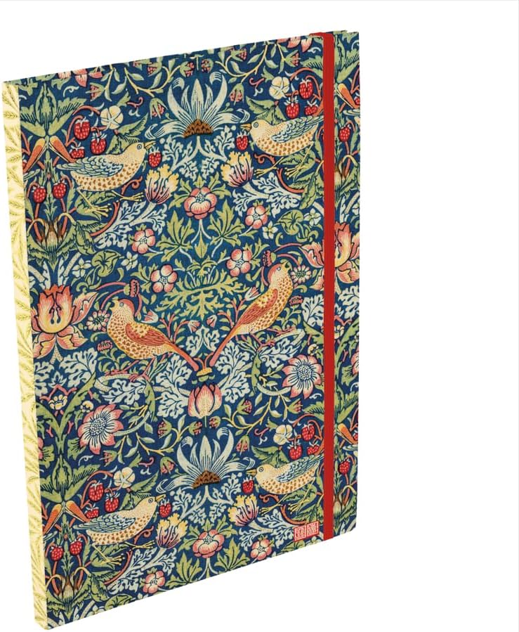 TGSC | William Morris Strawberry Thief A4 Notebook | Journal Notebook Lined to Unleash Creativity | Premium Journals for Women, Students & Professionals | Notebooks for Women & Everyday Ideas & Notes
