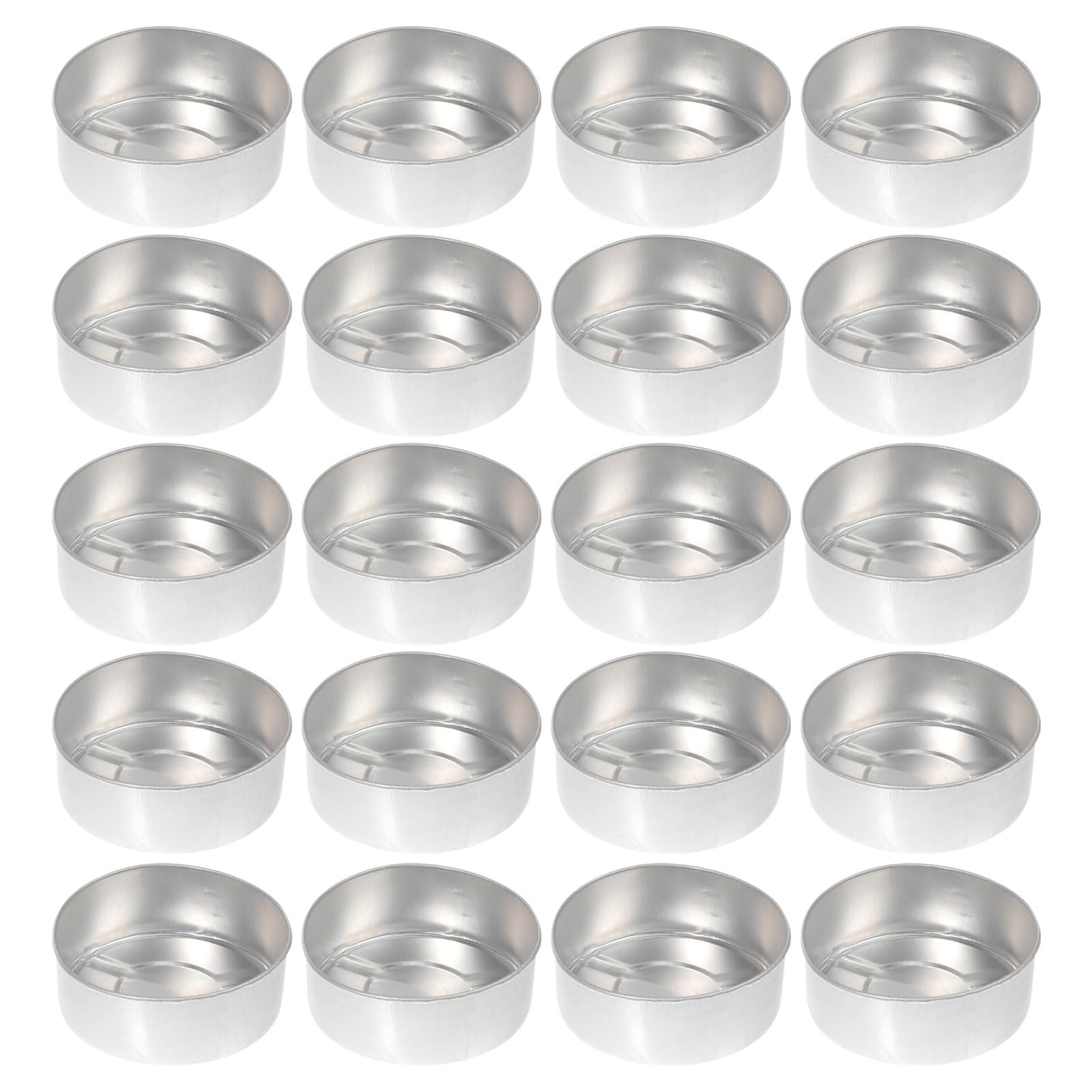 50pcs Candle Aluminum Shell Containers with Lids Tea Cups with Lids Tin Containers with Lids Reusable Tea Light Cups Candle Light Cup Tea Light Container Tea Light Cup Candle Cup