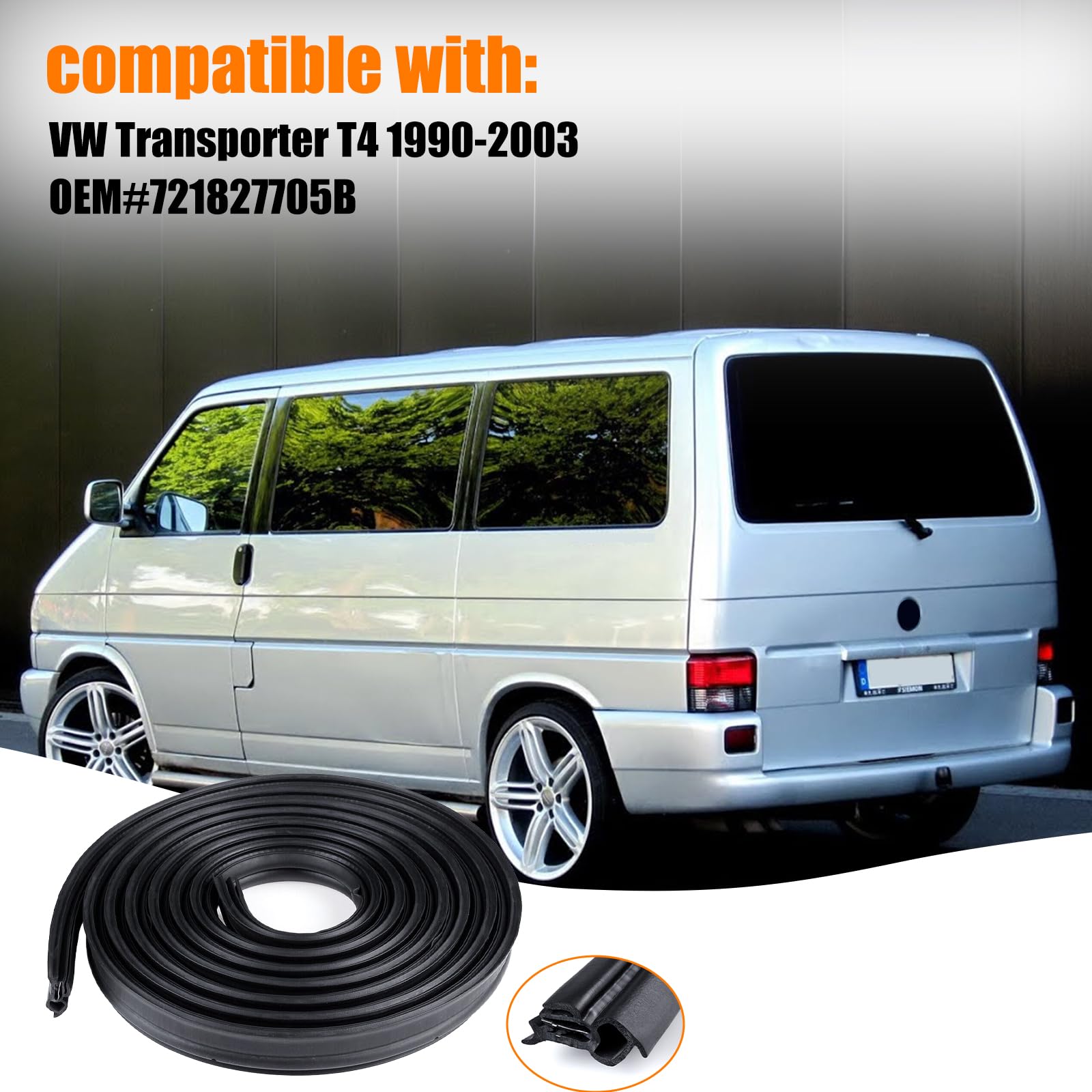 Joint De Porte Coulissante En Caoutchouc Pour Transporter T4 (1990-2003) – Compatible 7D0843791C
