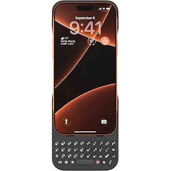 Clicks for iPhone 17 Pro Max with Keyboard Case, Smartphone Case, MagSafe | Supports Magnetic Wireless Charging for Premium T