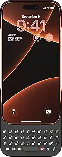 Clicks(クリックス) iPhone 17 / 17 Pro用 キーボード付き ケース スマホケース MagSafe対応 ワイヤレス充電 (オニキス)