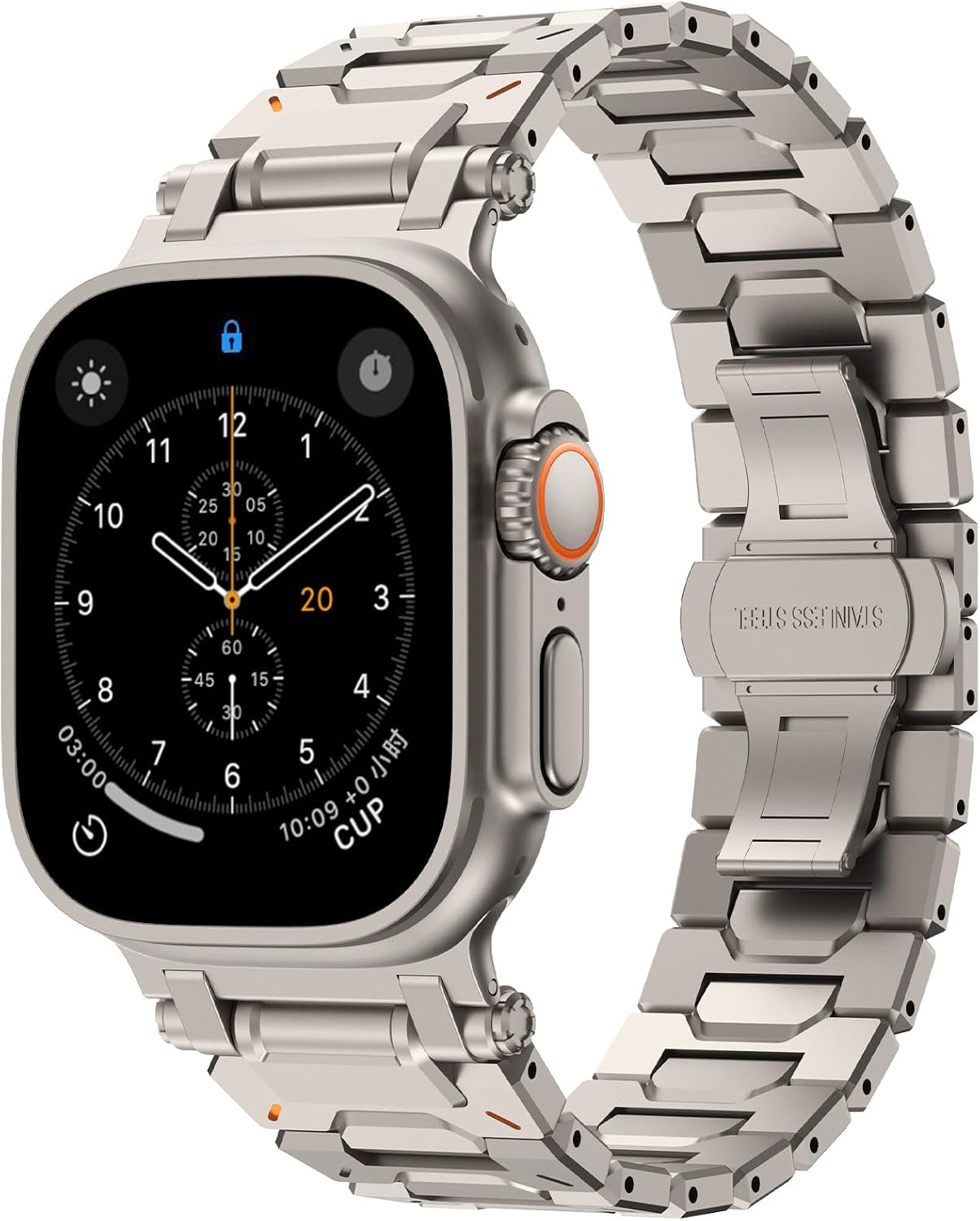 KADES Stainless Steel Band Compatible for Apple Watch Band Ultra 3/2/1 49mm Series 11/10 46mm/42mm Series 9/8/7 45mm/41mm Series SE/6/5/4 44mm/40mm Series 3/2/1 42mm/38mm