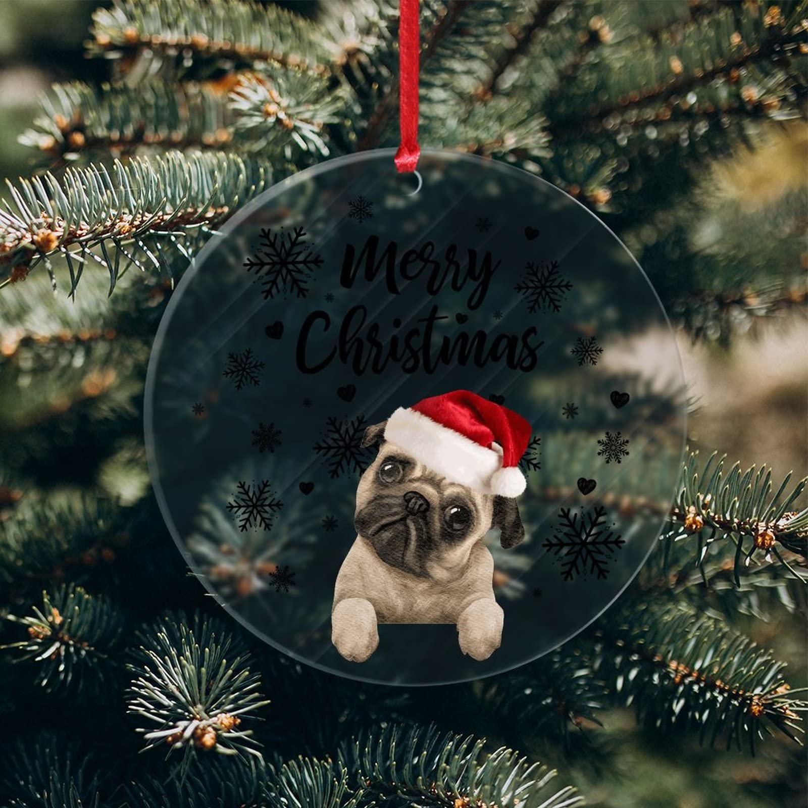 Orecchini Pendenti Corgi Natale Con Cappello Babbo Natale - Gioielli Divertenti Per Amanti Cani