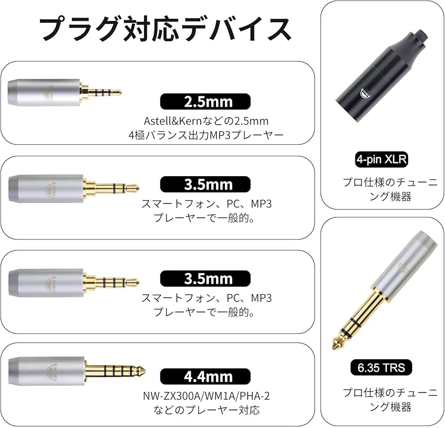 Amazon | okcsc TC1840 ヘッドホンケーブル SRH1840 交換ケーブル 2.5