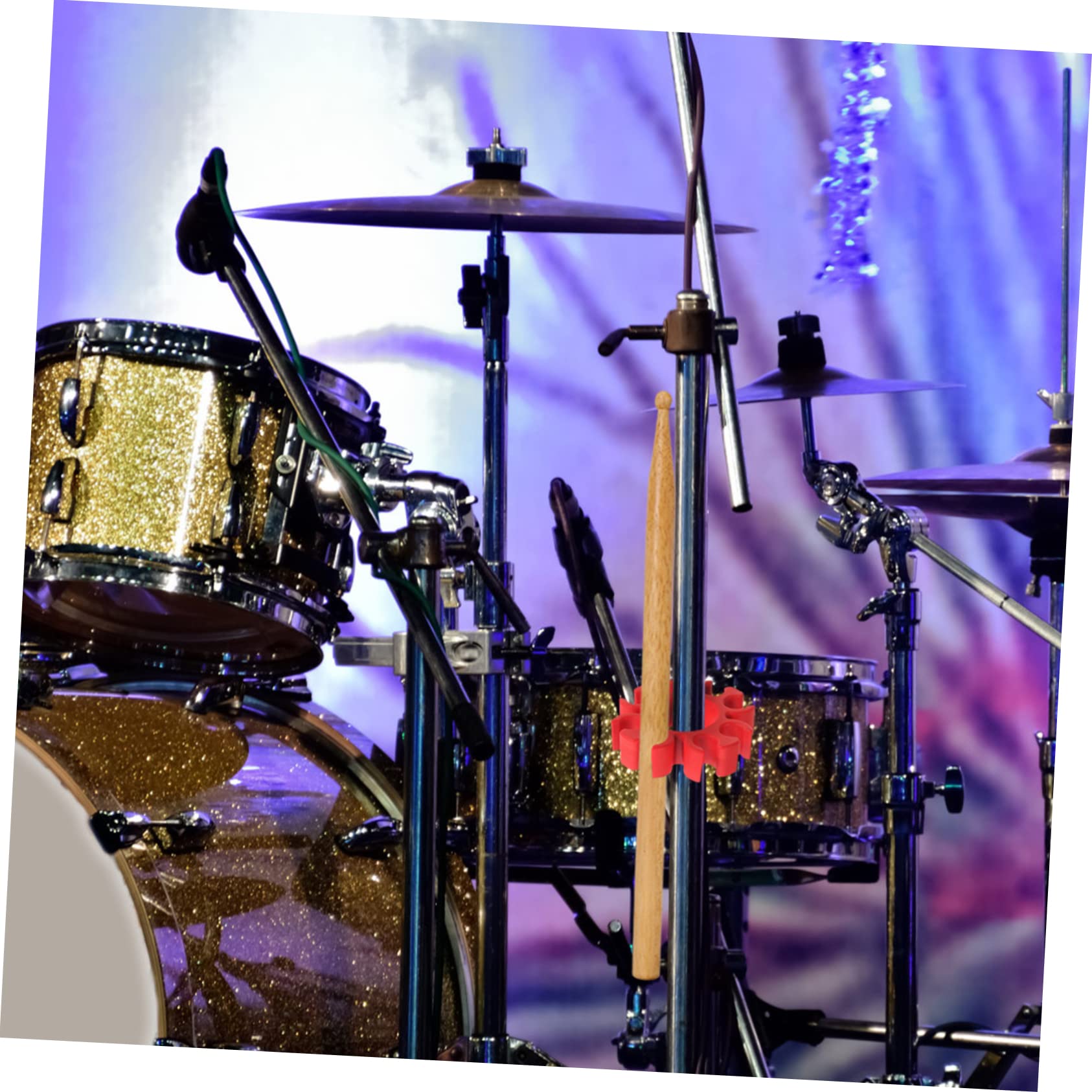 TOYANDONA 4stücke Silicone Drum Stick Holder Clip Universeller Clip Für Drumsticks Platzsparend Aus Umweltfreundlichem Silikon Leicht Und Langlebig Für Schlagzeuger