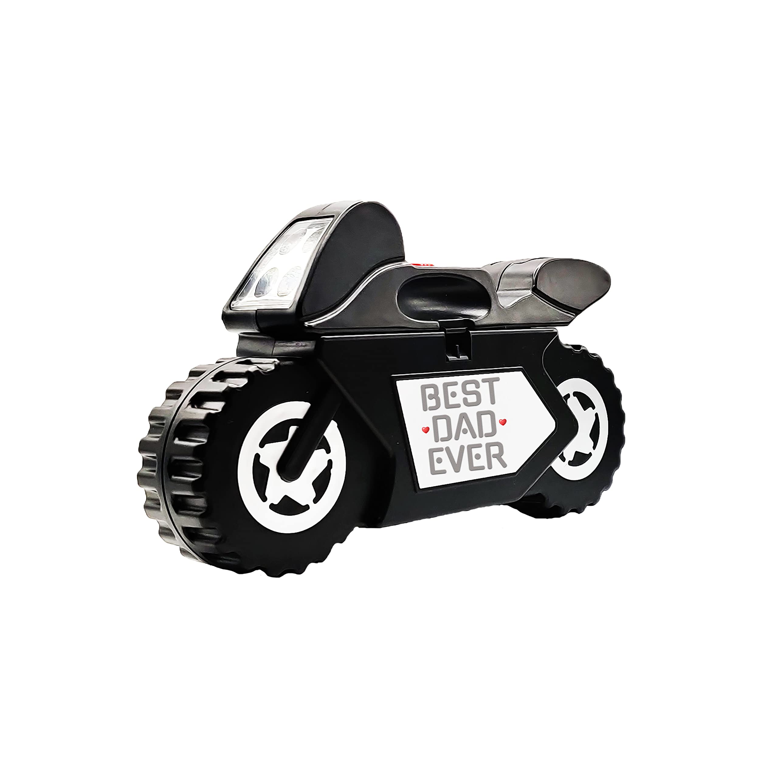 Best Dad Ever - Kit di attrezzi per moto, regalo unico per lui, divertente regalo di Natale, compleanno e festa del papà per papà, nonno o marito