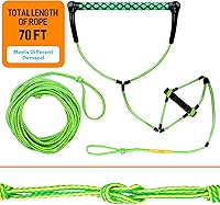 Vista 5 de Obcursco Cuerda Wakeboard, línea de deportes acuáticos con mango EVA. Ideal para esquí acuático, wakeboard, rodillera