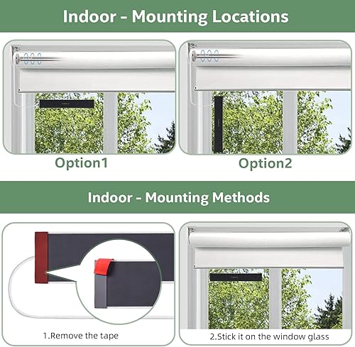 Miniatura 4 de Panel solar USB - Cargador de panel solar pequeño 5 V 5.5 W con monocristalino de alto rendimiento para persianas motorizadas, ventanas, timbre,