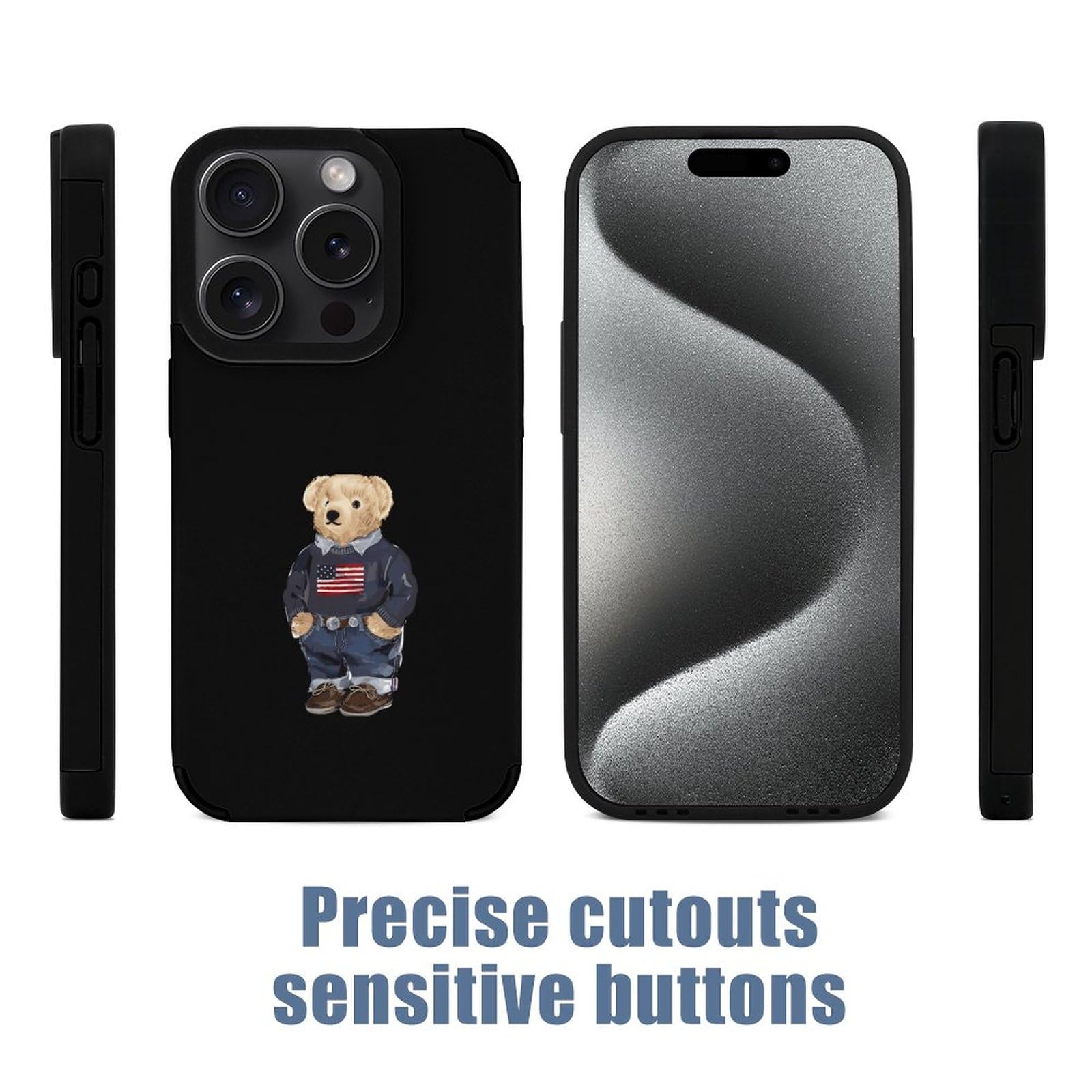Amazon.co.jp: くま ポロベアー iPhone 15ケース iPhone 15 Plus