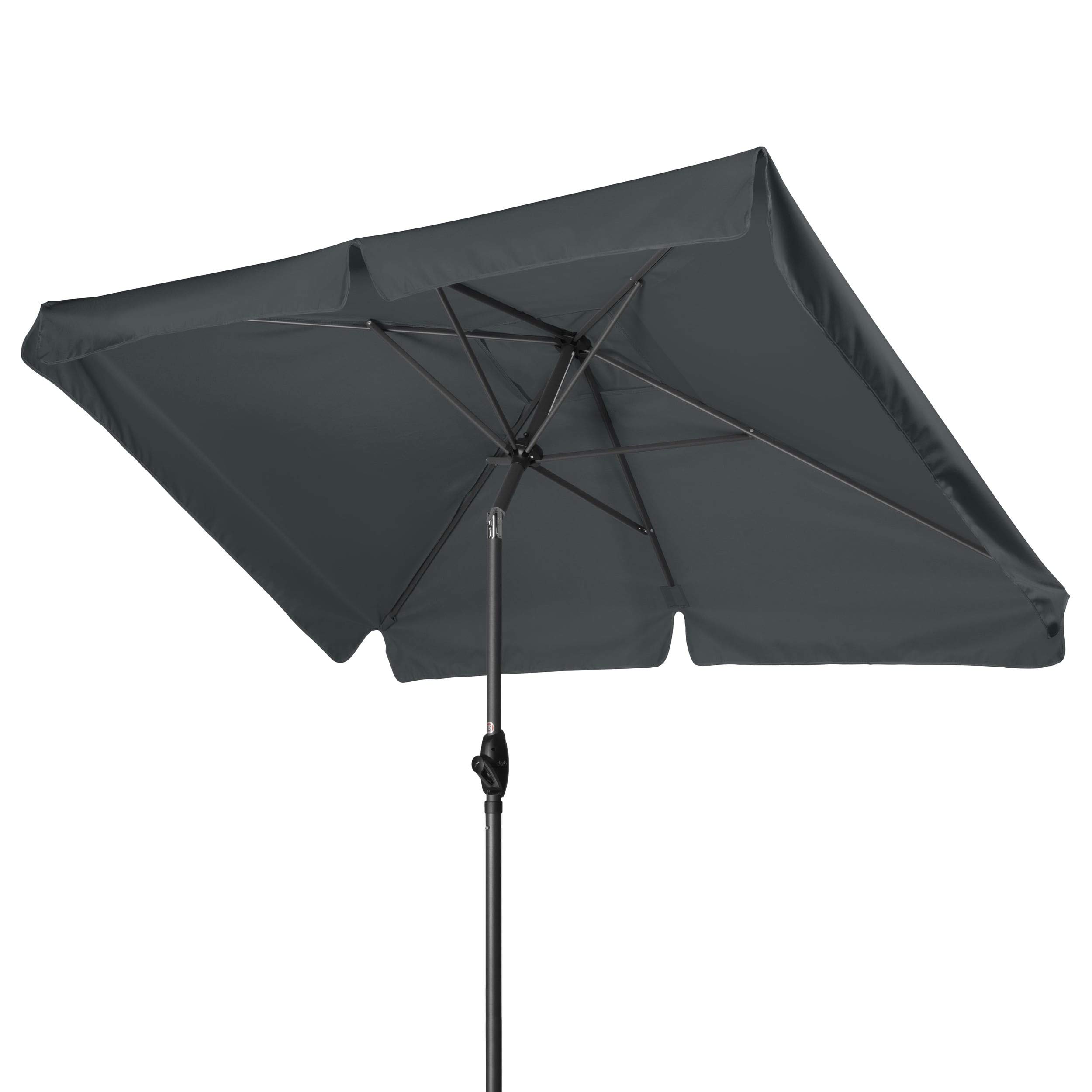 derby Basic Lift NEO 210x140 – Kurbel Sonnenschirm ideal für den Balkon – Höhenverstellbar – ca. 210x140 cm – Anthrazit