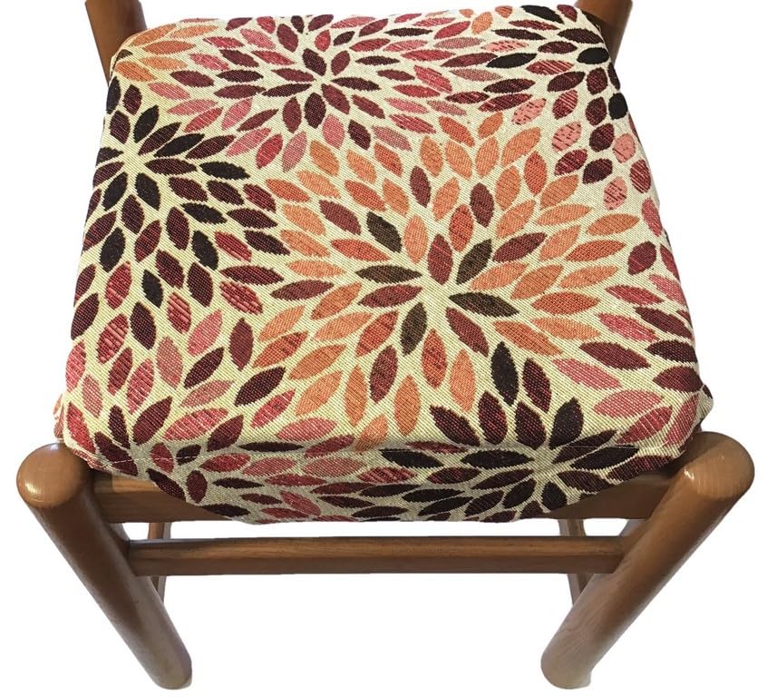 Galettes de chaise à rabats Gobelin lot de 6 coussins déhoussables cuisine 40x40