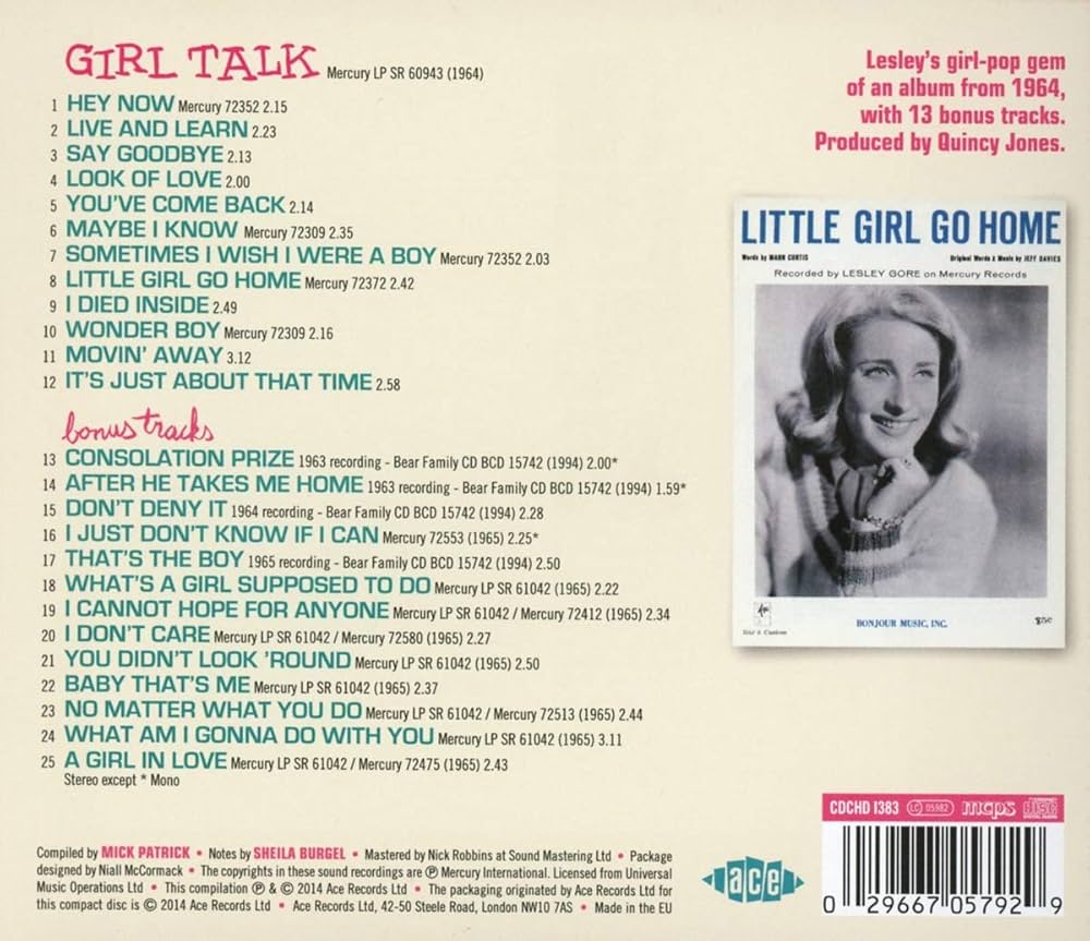 GORE,LESLEY - Girl Talk with Bonus Tracks - Amazon.com Music