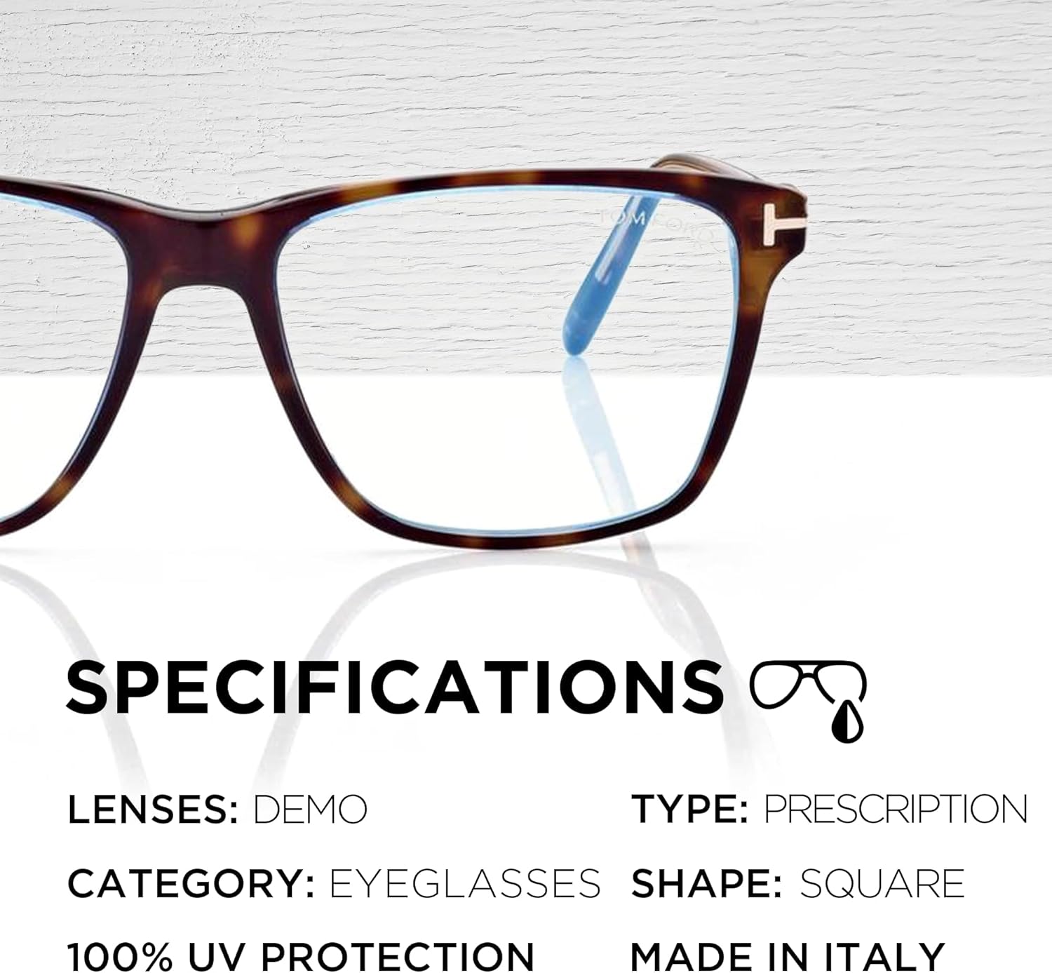 Tom Ford FT5817-B Square Shape Eyeglass Frame With Luxury Eyewear Kit - Image 4