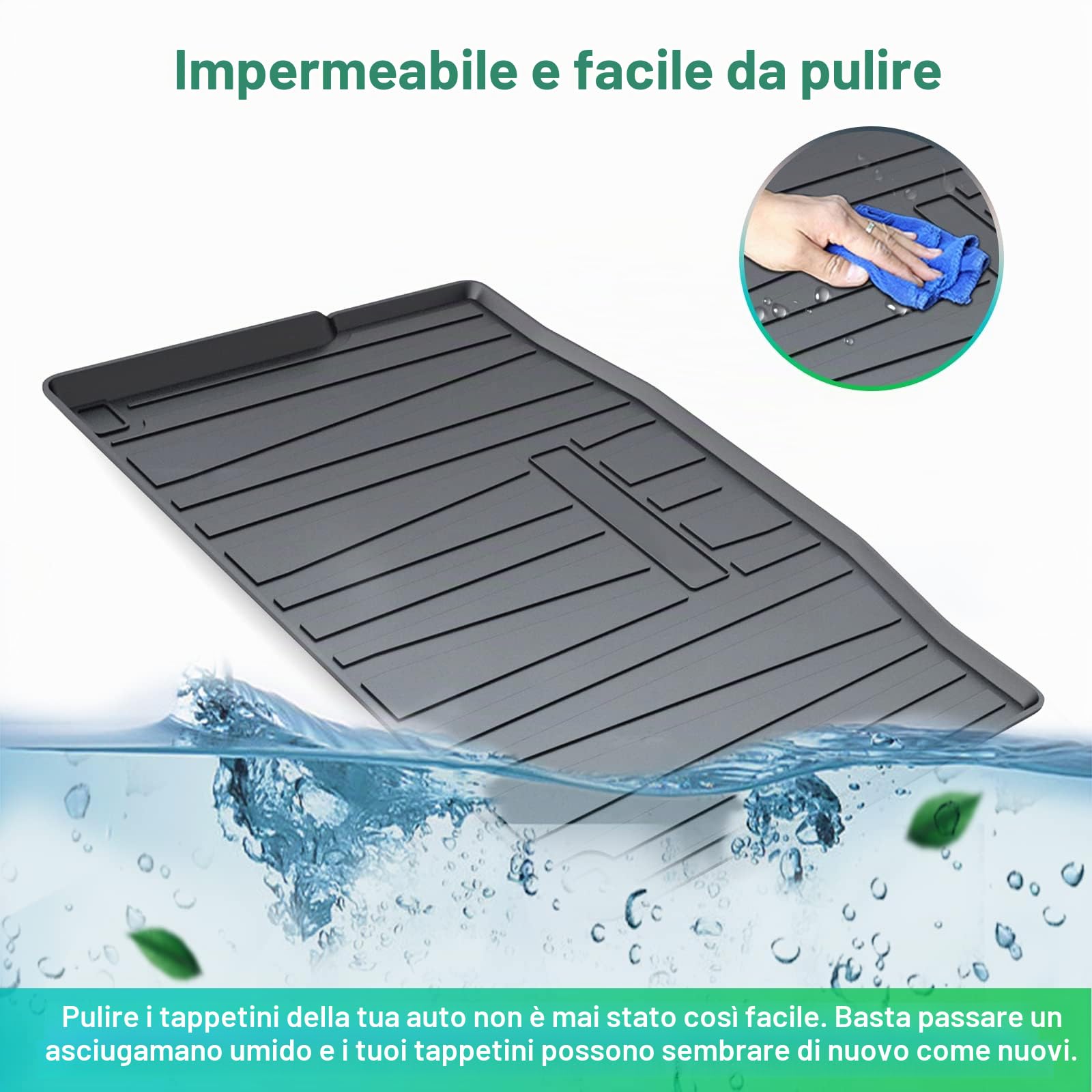GAFAT Compatibile con Honda HR-V 2022-2025 2026 Tappetino per Bagagliaio, Facelift HRV 2026 Tappetini Gomma Tappetino Antiscivolo TPE Originali 3D, Accessori HR-V 2025