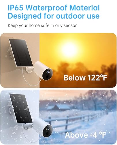 Miniatura 6 de SMONET Cámaras de seguridad inalámbricas para exteriores alimentadas por energía solar, cámaras 2K para seguridad del hogar exterior funciona con