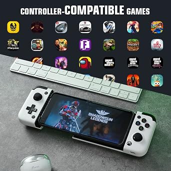 GameSir X2 Pro Mobile Game Controller for Android Type-C (100-179mm), Phone Controller for xCloud, Stadia, Luna, Diablo Immortal - 1 month Xbox Game Pass Ultimate -Passthrough Charging (White)