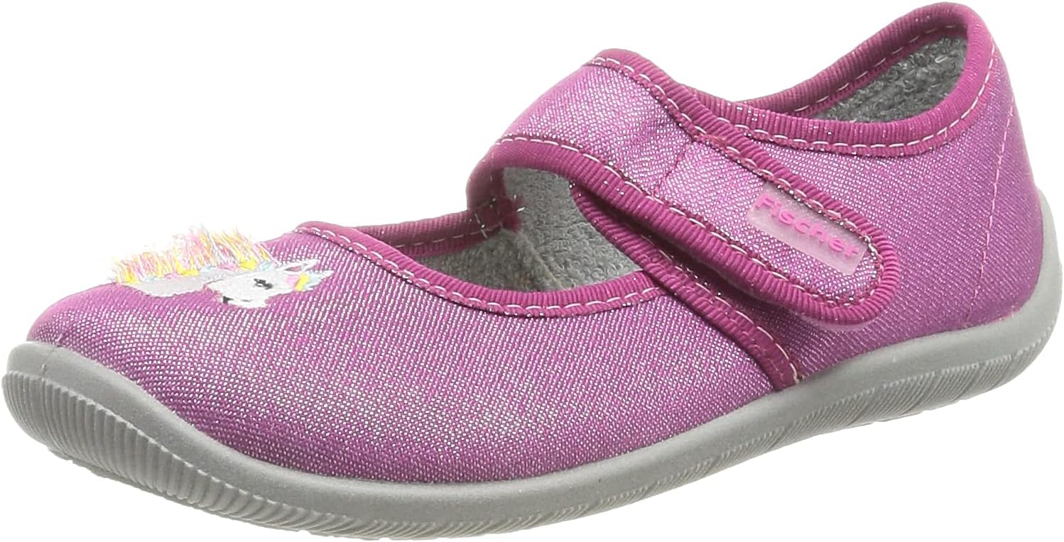 Fischer Markenschuh Mädchen Hausschuh - Flexi Einhorn Design