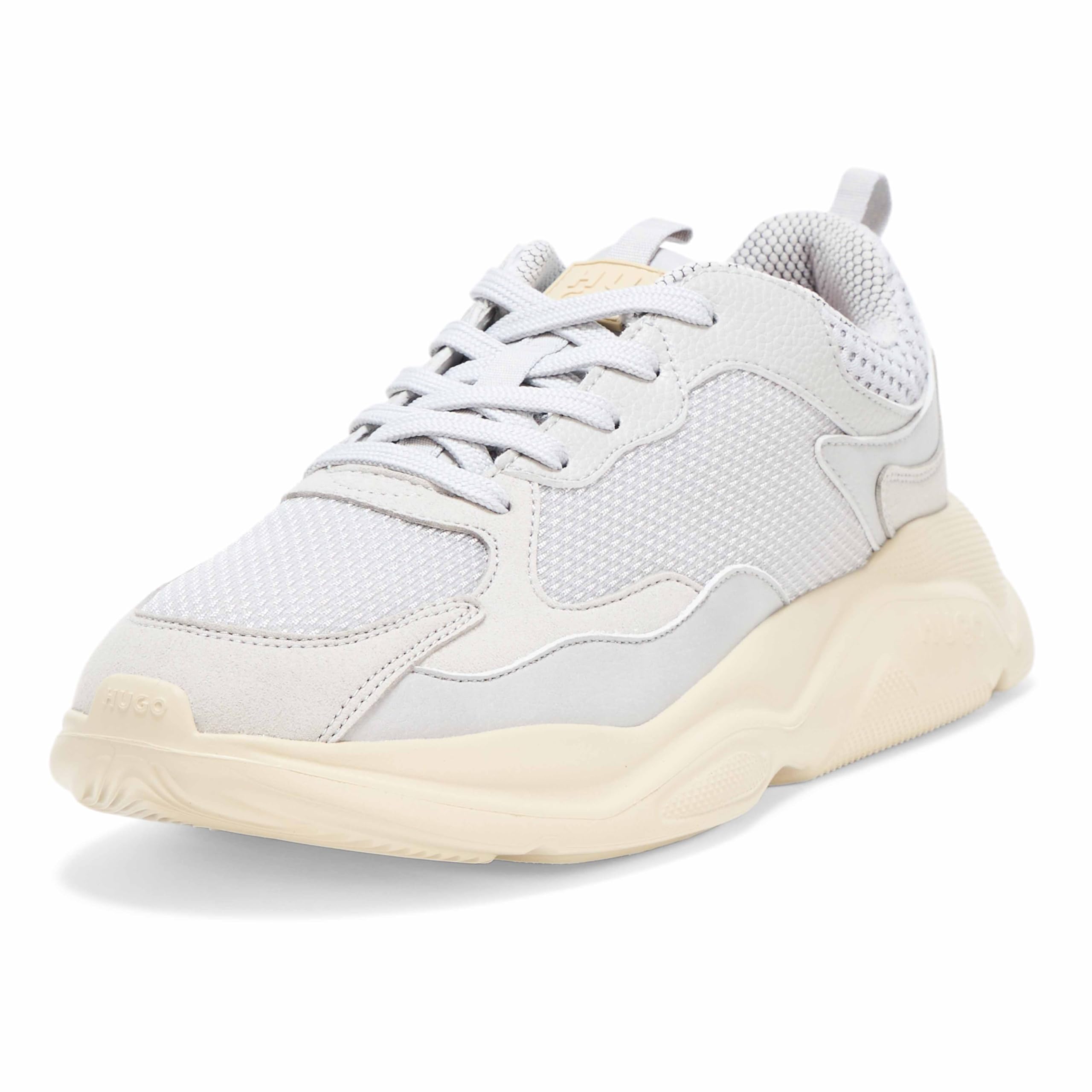 HUGO Men's Running Style Mix Material Sneakers, EU