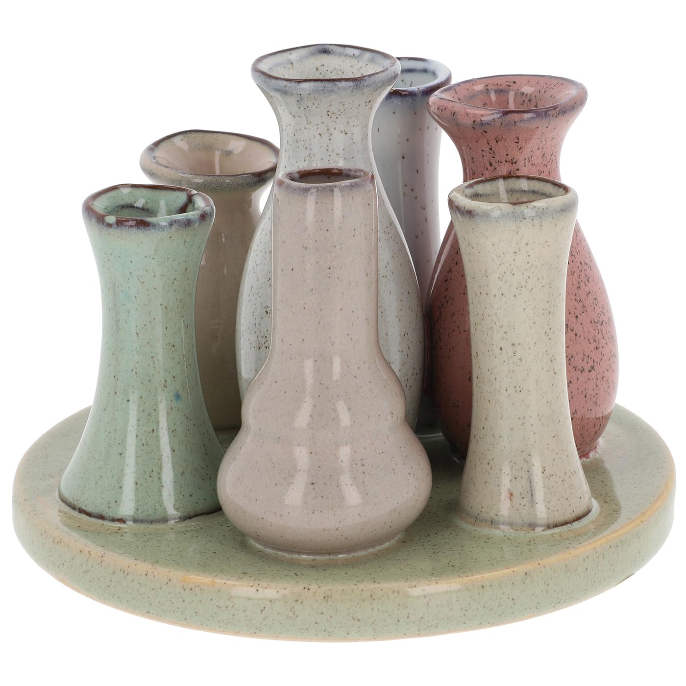 Shudehill Giftware Petite Pottery 7 Stem Vase 346121