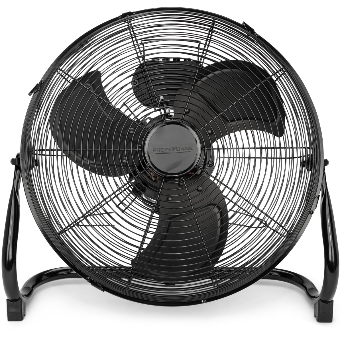 ProfiCare® XL Windmaschine mit 45 cm Ø | Ventilator verstellbarer Winkel | Bodenventilator 3 Stufen | Ventilator leise aus Metall | Luftkühler | Standlüfter | Raumkühler | PC-VL 3066 WM schwarz