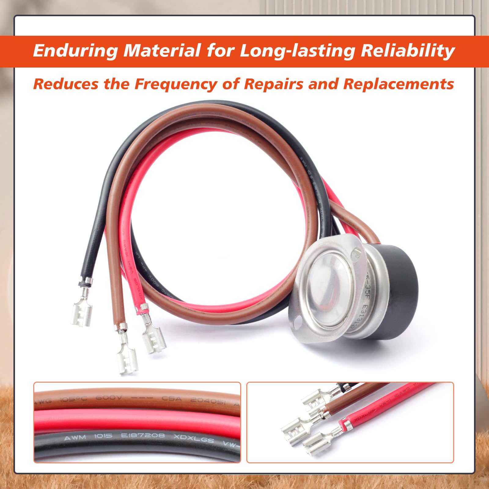 5709L 4751C - Termostato de descongelación para refrigerador de 3 cables de repuesto para control de clima para Larkin para Chandler para ventilador Bohn y piezas de terminador de 6