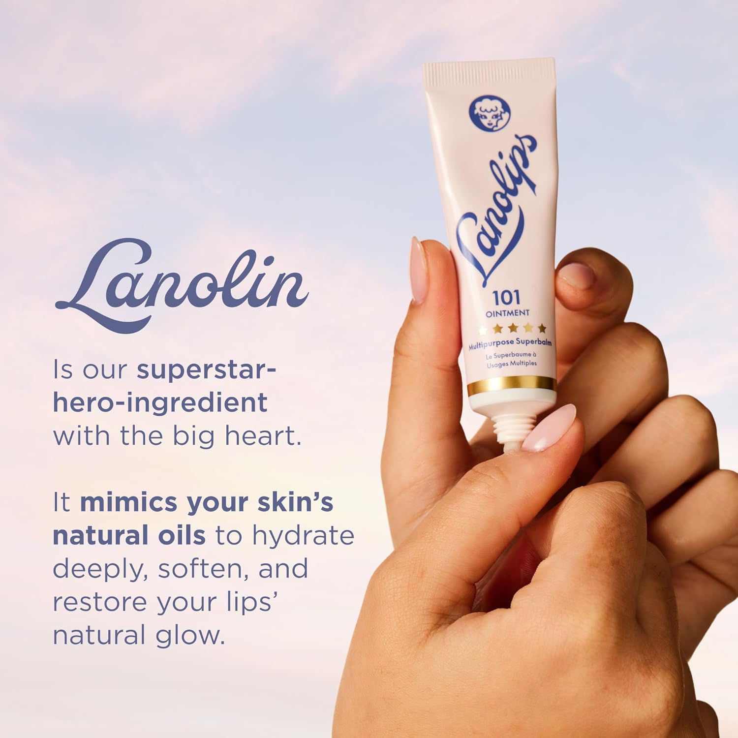 Lanolips 101 Ointment - Lanolin Lip Balm for Smooth, Hydrated & Healthy Lips - Multipurpose Lip Ointment with Lanolin Oil for Dry Lips, Cuticles & More - Original Superbalm (0.52 oz) - Image 5