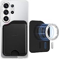 Vista 13 de Miimall para cartera MagSafe, soporte para 3 tarjetas para Samsung Galaxy S26/S25/S24 Ultra/Edge/Plus/FE, Z Fold 7/6, Pixel 10 Serie, iPhone