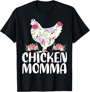 Funny Chicken Momma Shirt For Women Mother's Day T-Shirt