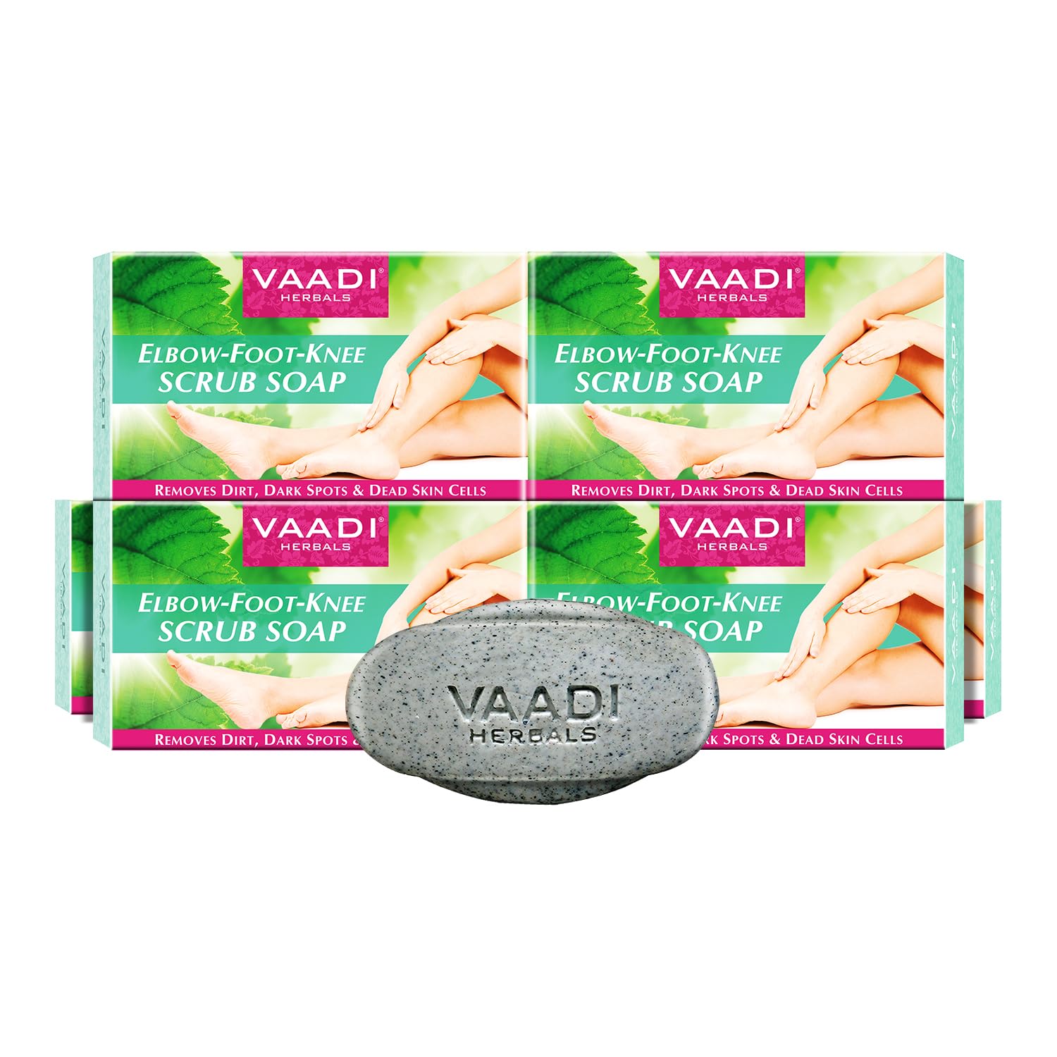 Vaadi Herbals Elbow Foot Knee Scrub With Almond And Walnut Scrub Soap, 75g (Pack Of 6)-picture-28