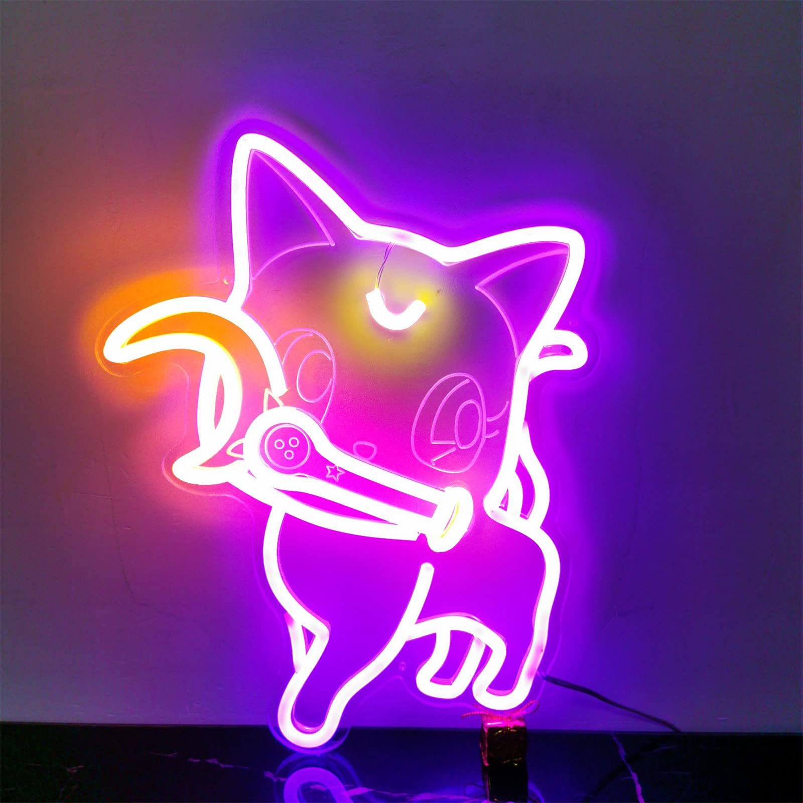 Amazon.co.jp : 美少女戦士セーラームーン ルナ ネオンサイン 壁装飾  