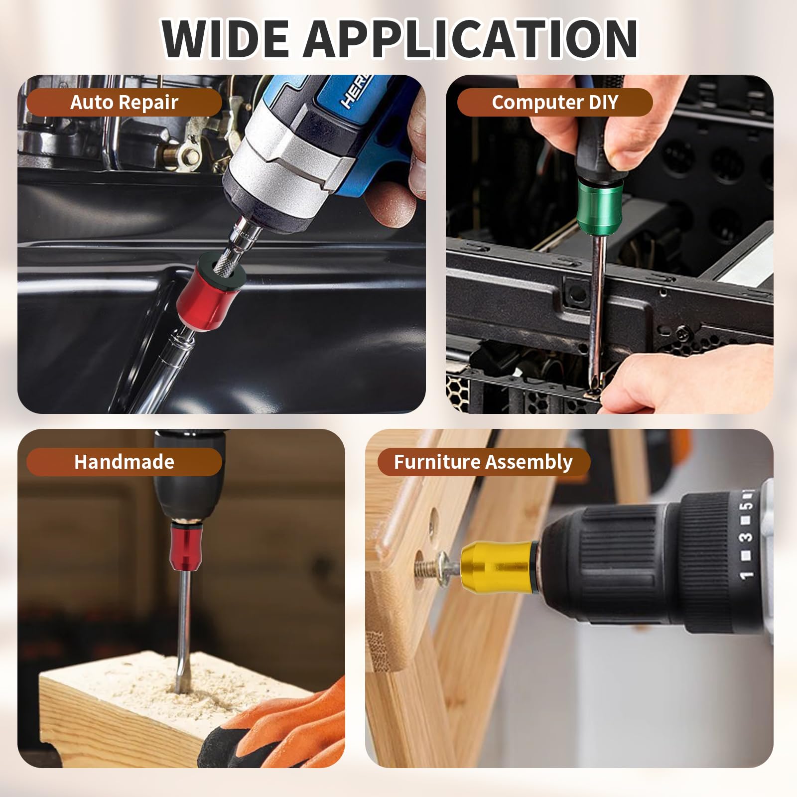 Magnetic Screw Holders - Keep Bits Secure! -5