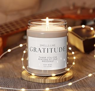 Wedding Reader Thank You glft Soy Wax Candle for Reader at Wedding Ceremony Thank You glft for Reader Friend Funny Wedding Reader glfts Funny, Home Decor Candle
