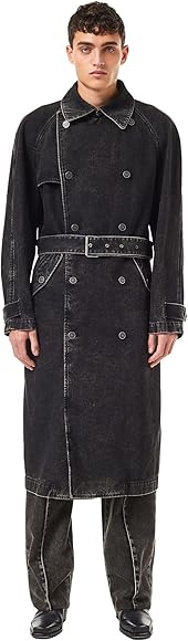 Amazon.co.jp: [Diesel] (ディーゼル) メンズ トレンチコート デニム 