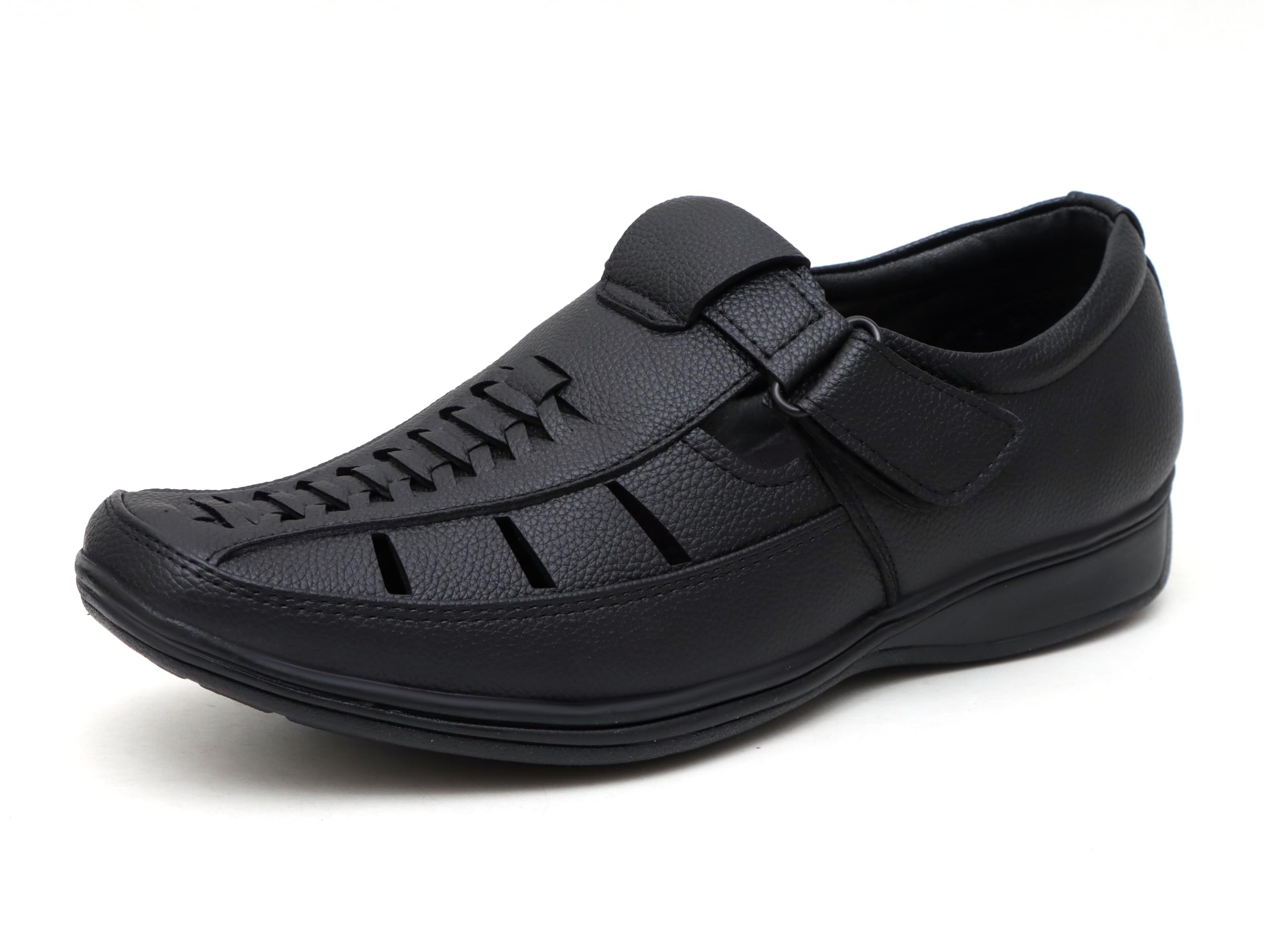 shooz Faux Leather Sandals for Men | Closed Fisherman Sandal-picture-54