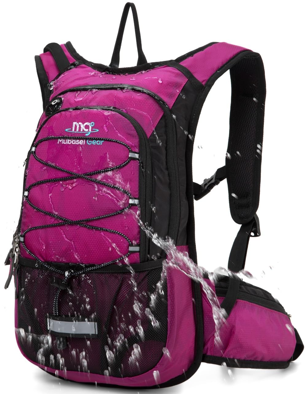 Mochila de hidratación aislada con bolsa de 2 litros sin BPA, mantiene el líquido fresco hasta 5 horas, para correr, senderismo, ciclismo, camping