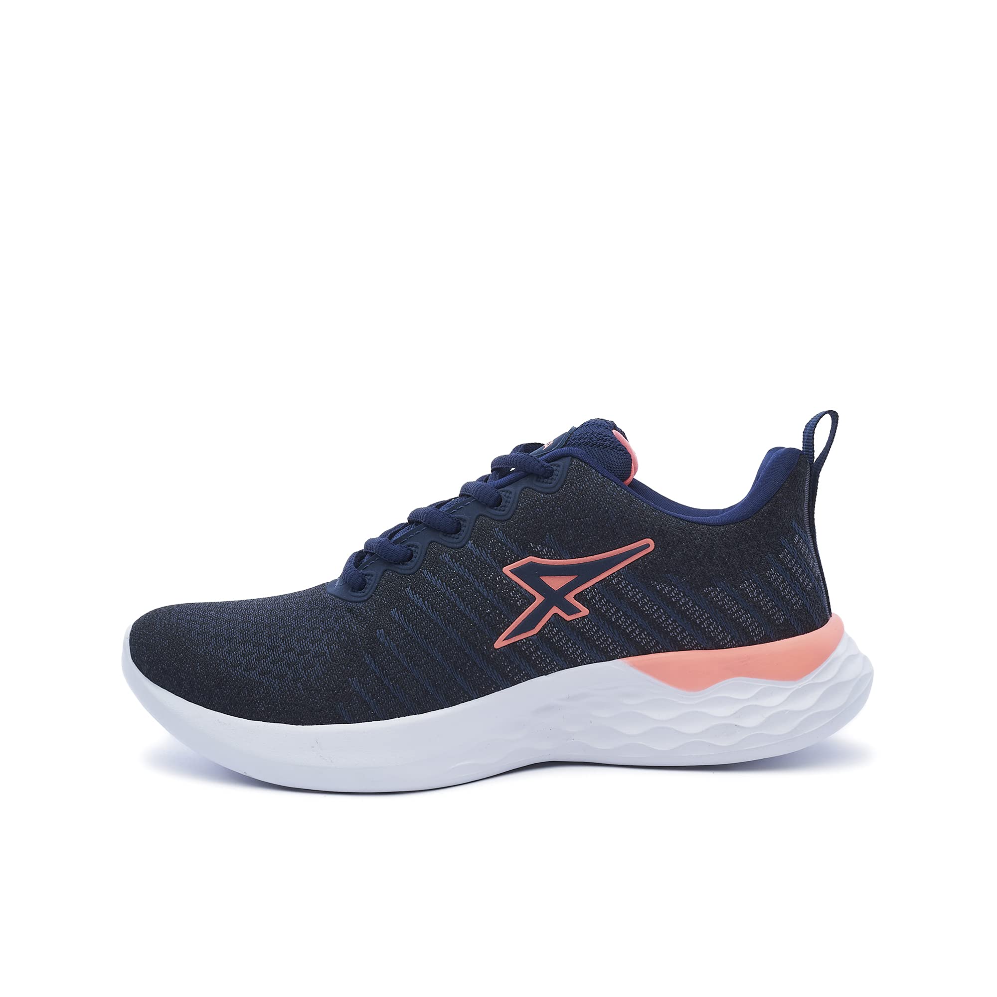 ATHIXWomen's Compaction Super Lightweight Walking Shoes, Comfortable World Class Material Ladies Tennis - Hiking Dress Summer Fit (Size: 6.5-9.5 US), Blue/Coral, 8.5