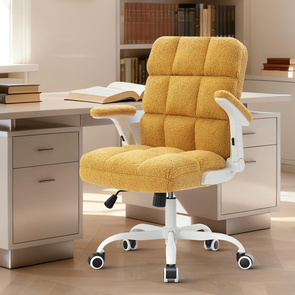 Amazon.co.jp: SEATZONE 人間工学に基づいたオフィスチェア イエロー