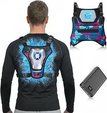 Cooling Vest for Men Wearable Semiconductor Cooling Gear Portable Fan Air Conditioned for Work,Gardening, Fishing