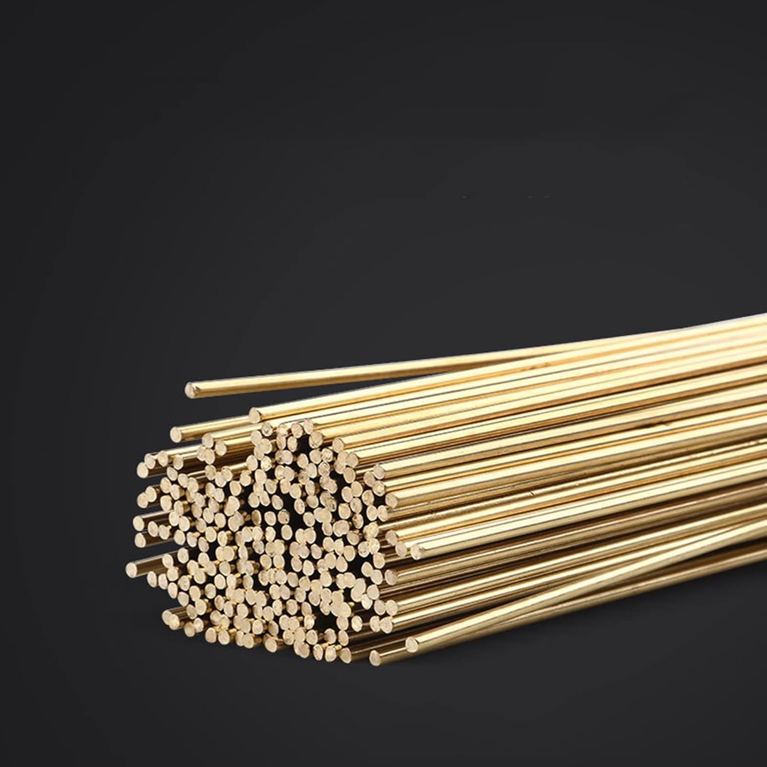 BREAKA 10pcs Brass Electrode Welding Wire Rod, 500 Mm Electrode Electrode, Used for Brazing Soldering Repair Tools. (Size : 2.5MM)