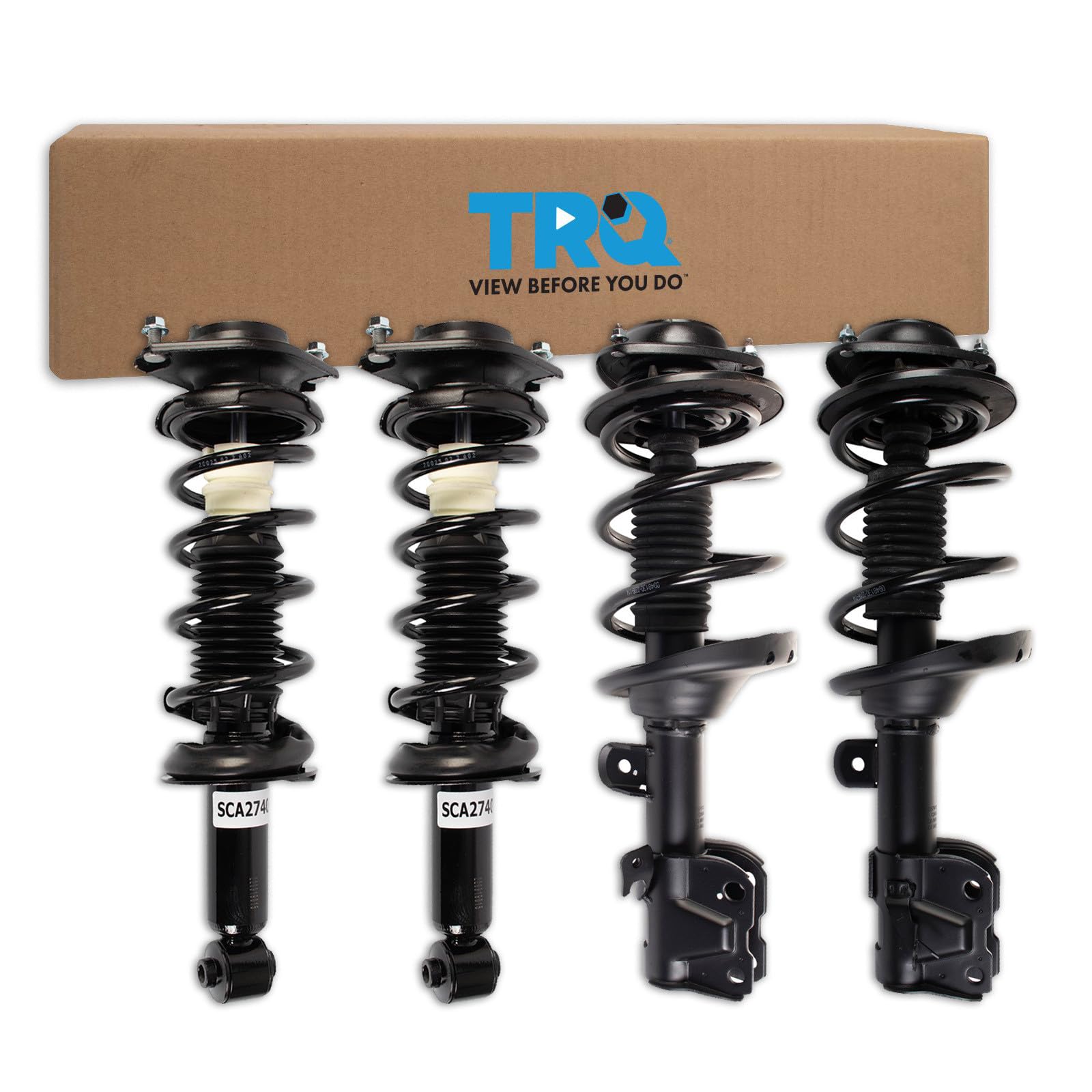 TRQ Complete Strut Assembly and Shock Absorber Kit Complete Strut and Coil Spring Assembly Shock Spring Compatible with 2015-2017 Subaru Legacy