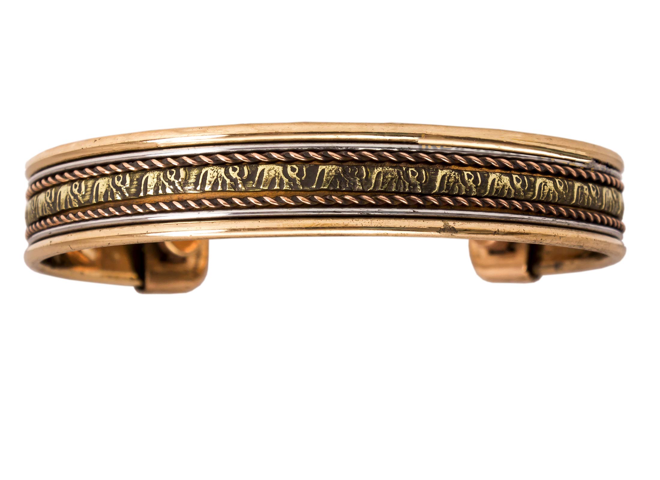 INDIAN ART VILLA 2" Width Copper Antique Adjustable Cuff Kada Bracelet Bangle with Magnet|Good Health Relieving Arthiritis Symptoms Collectibles Item For Unisex Adult (B06XY48JKT) Amazon Price History, Amazon Price Tracker