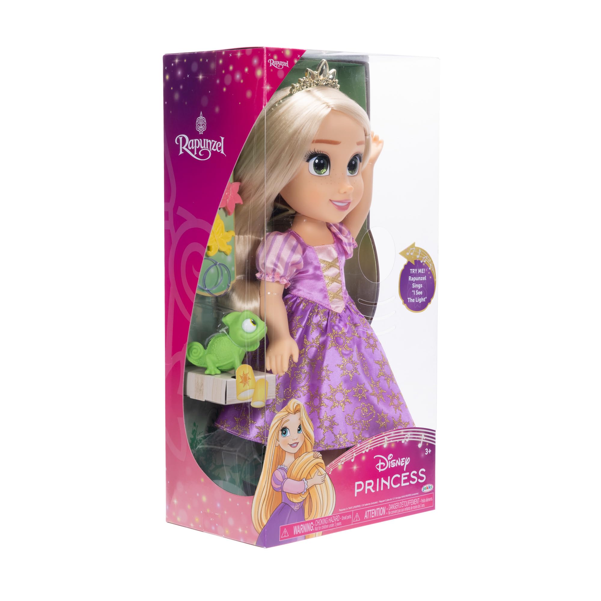 Disney Princess My Singing Friend Rapunzel - Muñeca de 35 cm de Alto Que Canta y Dice más de 10 Frases inspiradas en la Historia, Accesorios incluidos para Mayor Juego, niñas a Partir de
