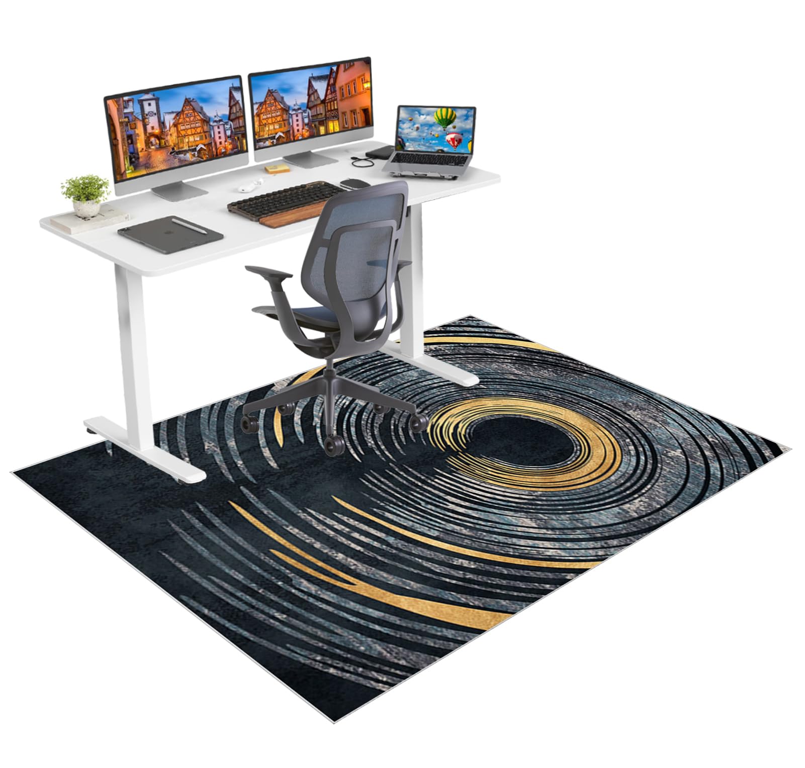 Office Chair Mat for Hardwood Floors Non Slip Computer Desk Chair Mat for Carpet Floor Protector Mat for Rolling Chair Gaming Chair Mat for Carpet Floor Mat for Office Chair Gaming Rug 120 x 140 cm